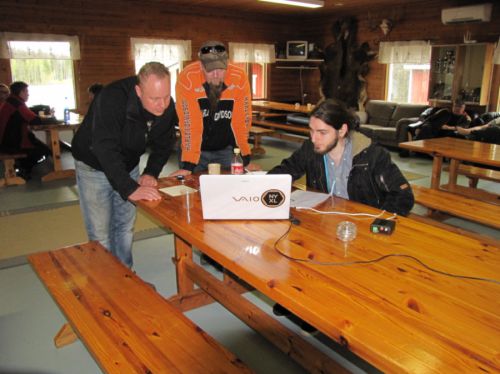 Rami, OH4HKX, Janne OH4JVC ja Patrick